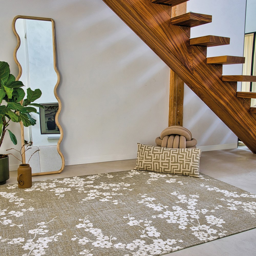 Louis De Poortere Designer Sakura Rugs in 9372 Wet Garden